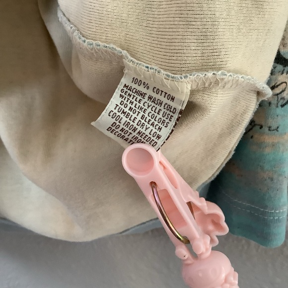 Vintage Y2K Fairy Grunge Art Nouveau Artsy Boho Floral 3/4 Sleeve Top XL Spring - Picture 5 of 6